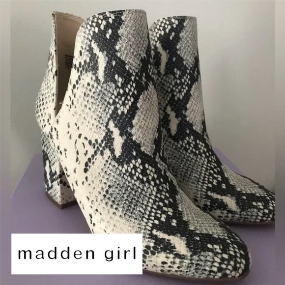 Madden Girl Shoes - Madden Girl Snake Skin Heeled Boot